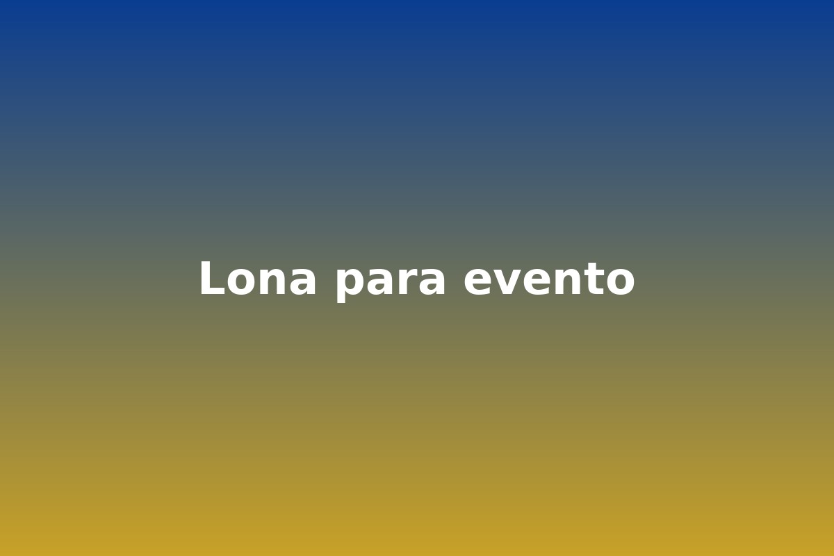 Lona para evento