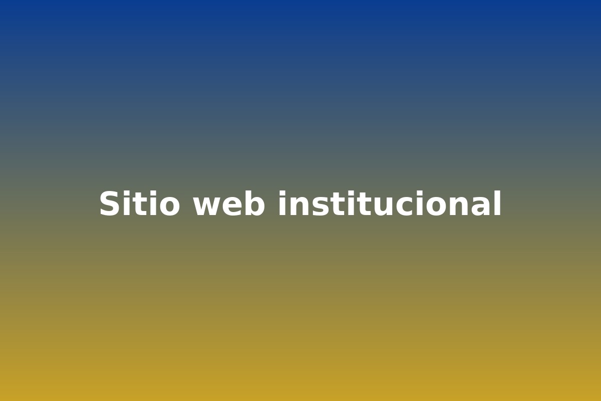 Sitio web institucional