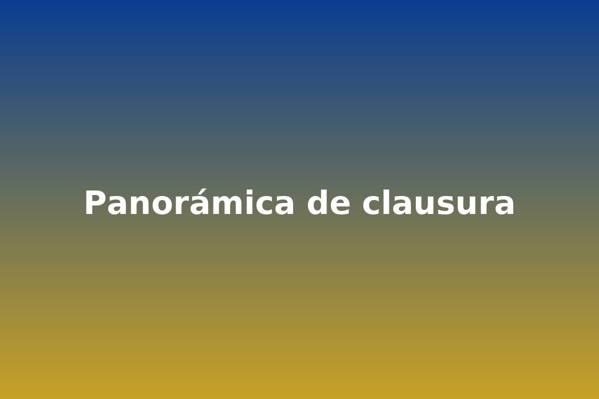 Panorámica de clausura