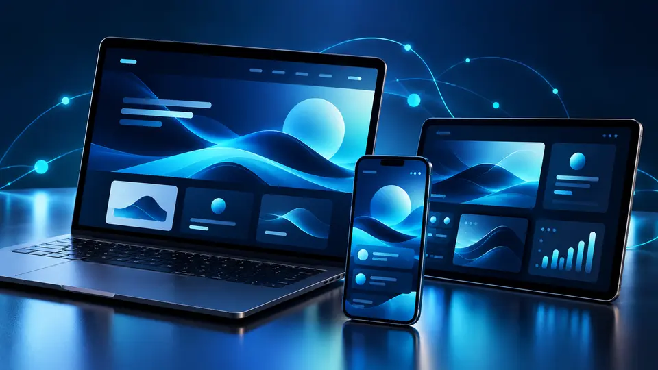Sitio web y aplicación adaptados a computadora, tableta y teléfono